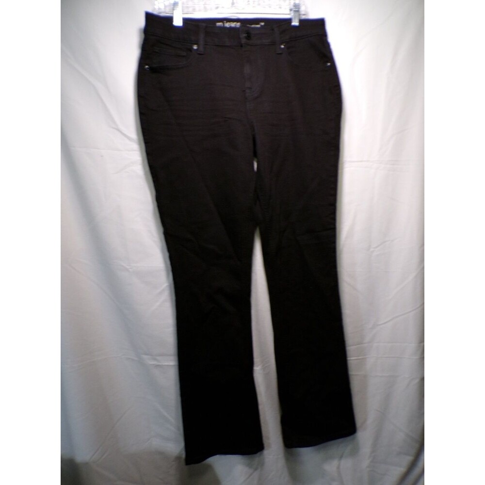 Maurices m jeans Womens Bootcut Jeans Black Size 12 Tall Mid Rise Denim